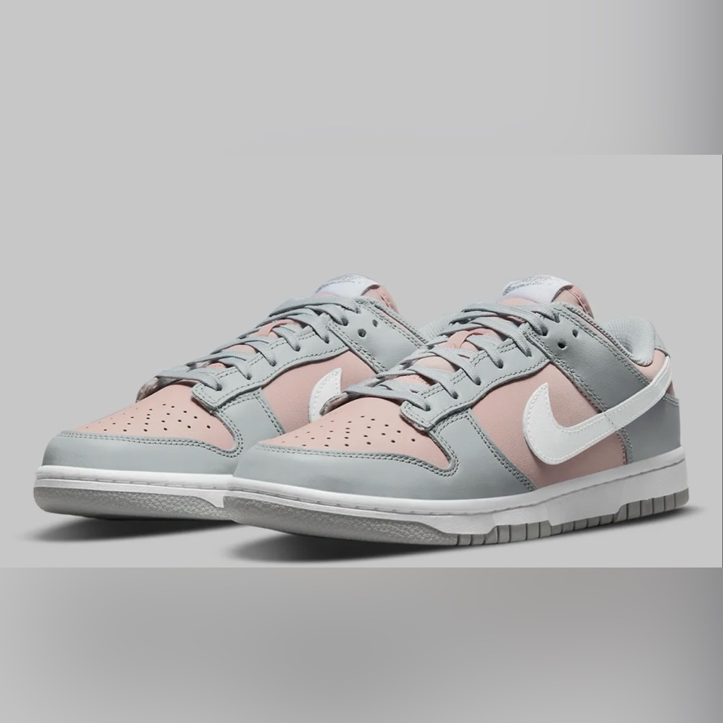 Nike Women’s Low-Top Sneakers In Pink And Gray